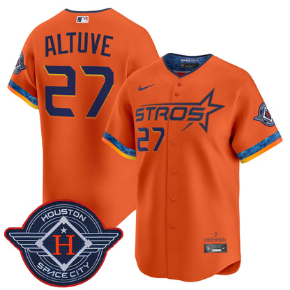 Men's Houston Astros 2025 City Connect Vapor Premier Limited Jersey - All Stitched