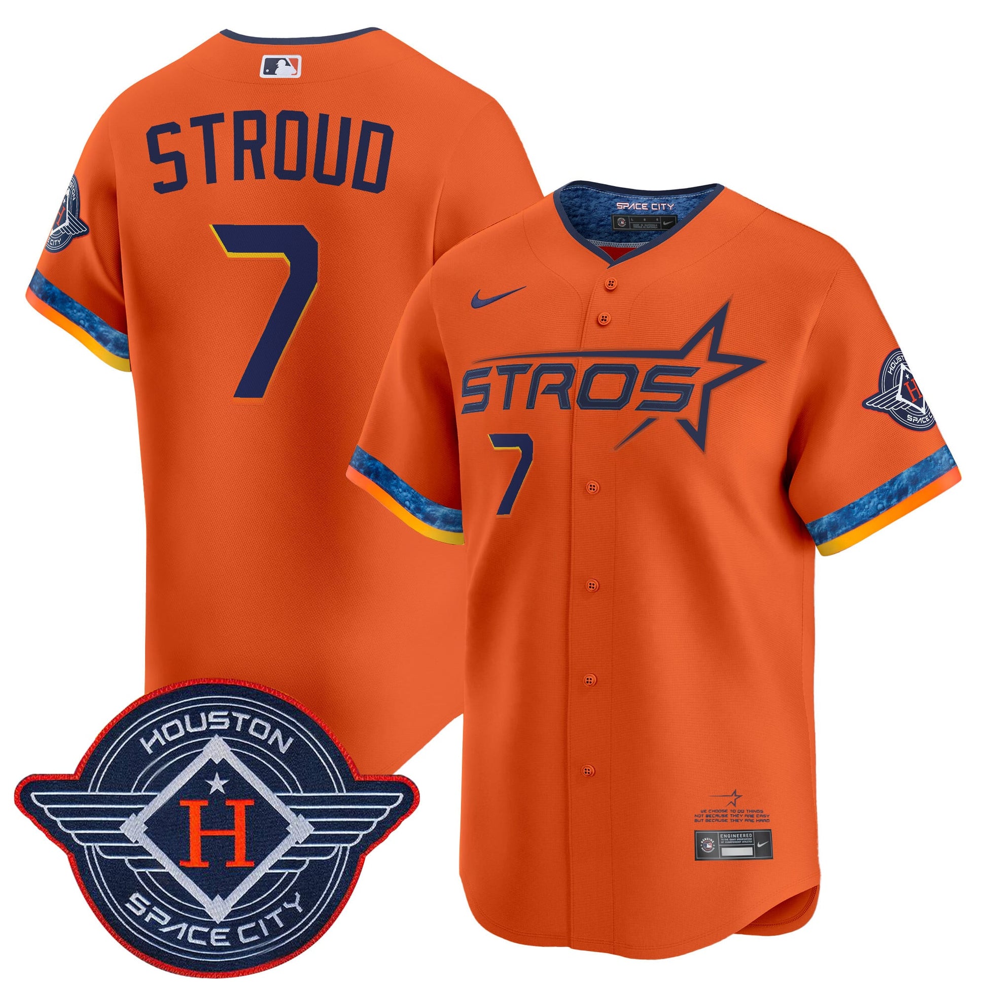 Men's Houston Astros 2025 City Connect Vapor Premier Limited Jersey - All Stitched