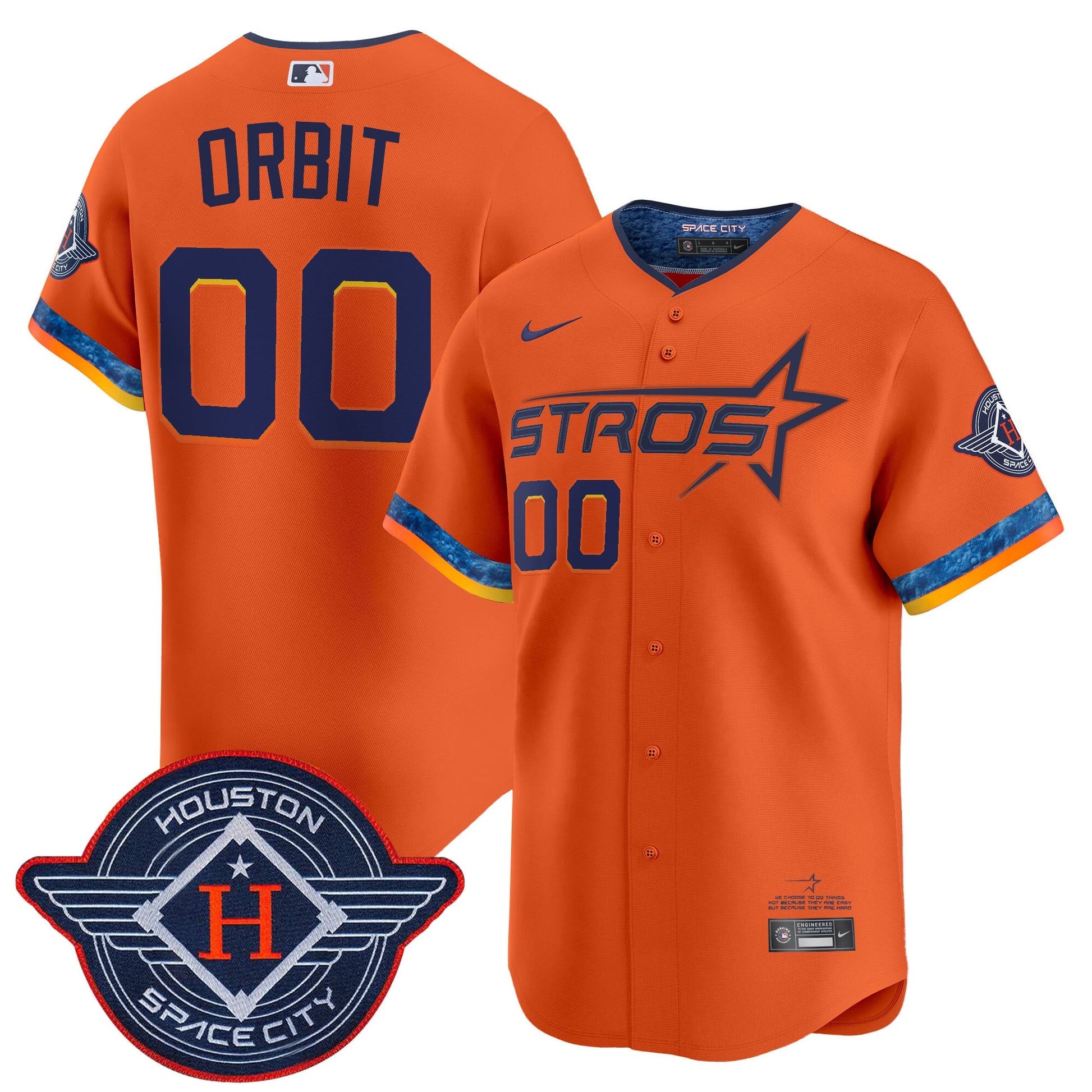 Men's Houston Astros 2025 City Connect Vapor Premier Limited Jersey - All Stitched