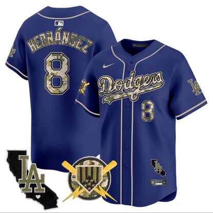 Dodgers Armed Forces Day Vapor Premier Limited Jersey - All Stitched
