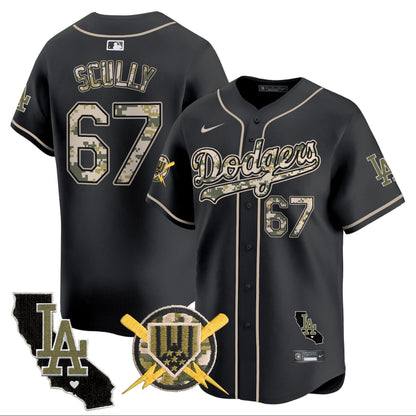 Dodgers Armed Forces Day Vapor Premier Limited Jersey - All Stitched