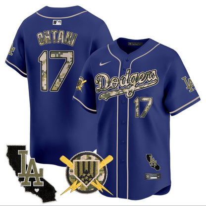 Dodgers Armed Forces Day Vapor Premier Limited Jersey - All Stitched