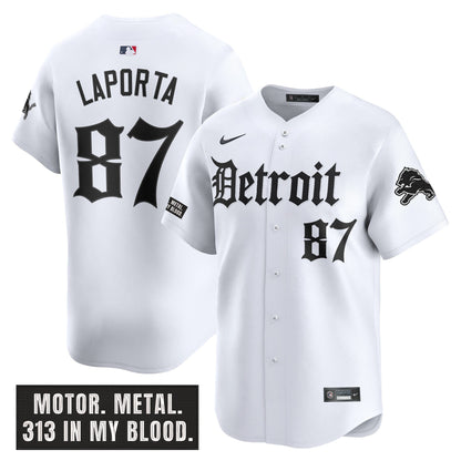 Men's Detroit Lions 'Motor Gothic Edition' Vapor Premier Limited Jersey - All Stitched