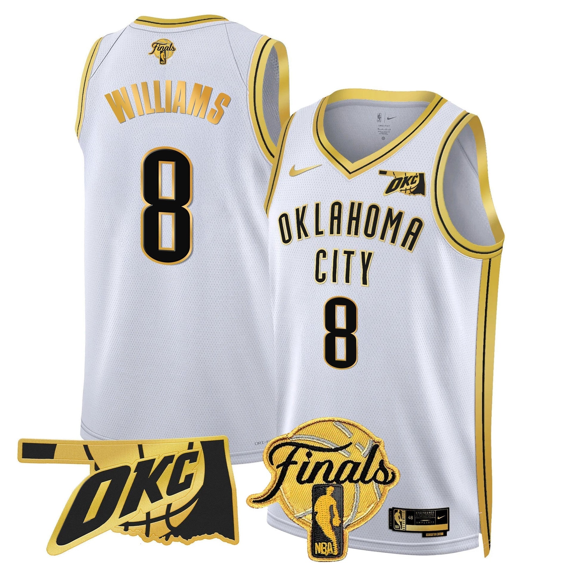 Men's Oklahoma City Thunder Jersey - Final Patch - All Stitched