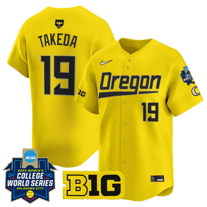 Men's size - Oregon Ducks Softball 2025 World Series (WCWS) Vapor Premier Limited Jersey - All Stitched