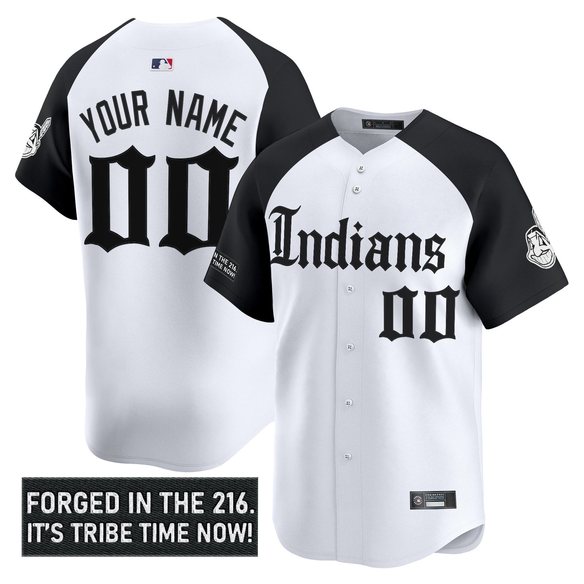 Cleveland Indians 'Gothic Iron Edition' Vapor Premier Limited Custom Jersey V2 - All Stitched