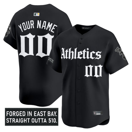 Athletics 'Gothic East Bay Edition' Vapor Premier Limited Custom Jersey - All Stitched