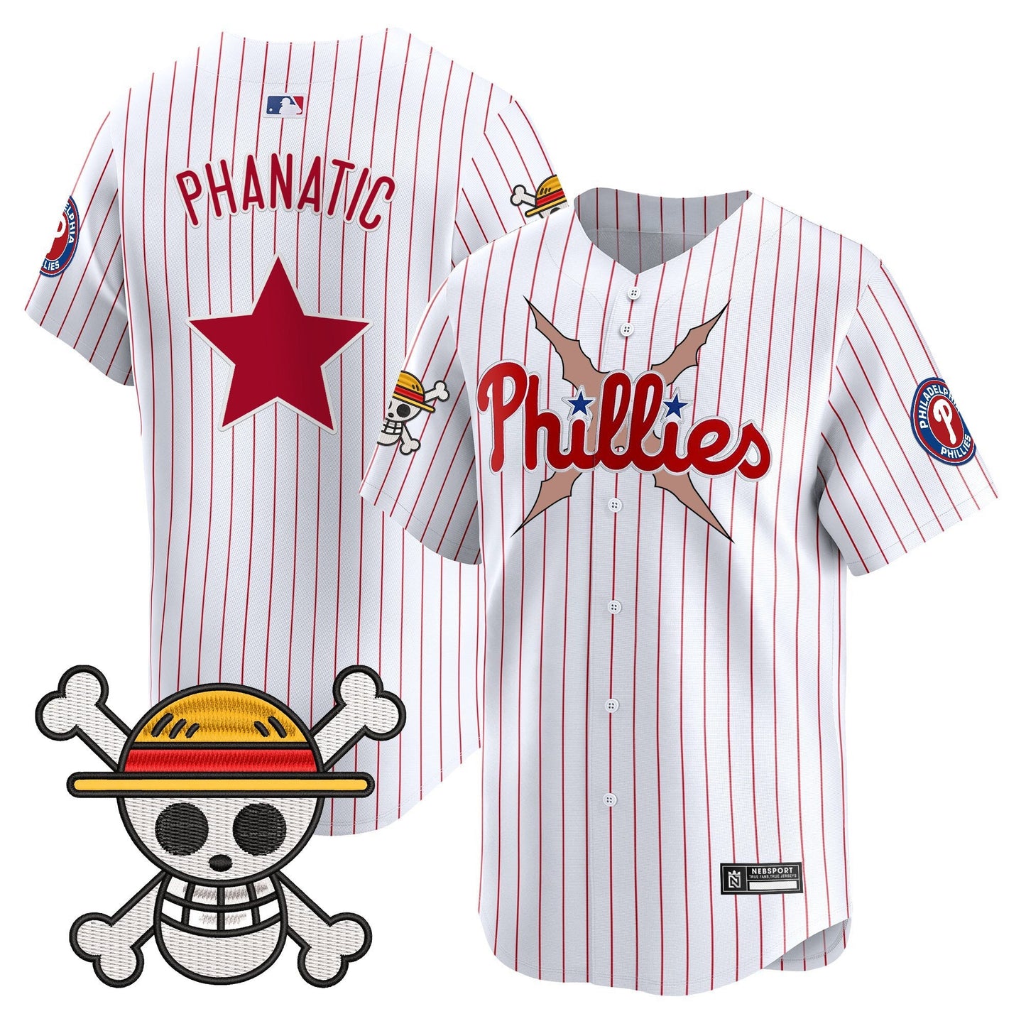 Men's Philadelphia Phillies x One Piece 2025 Vapor Premier Limited Jersey - All Stitched