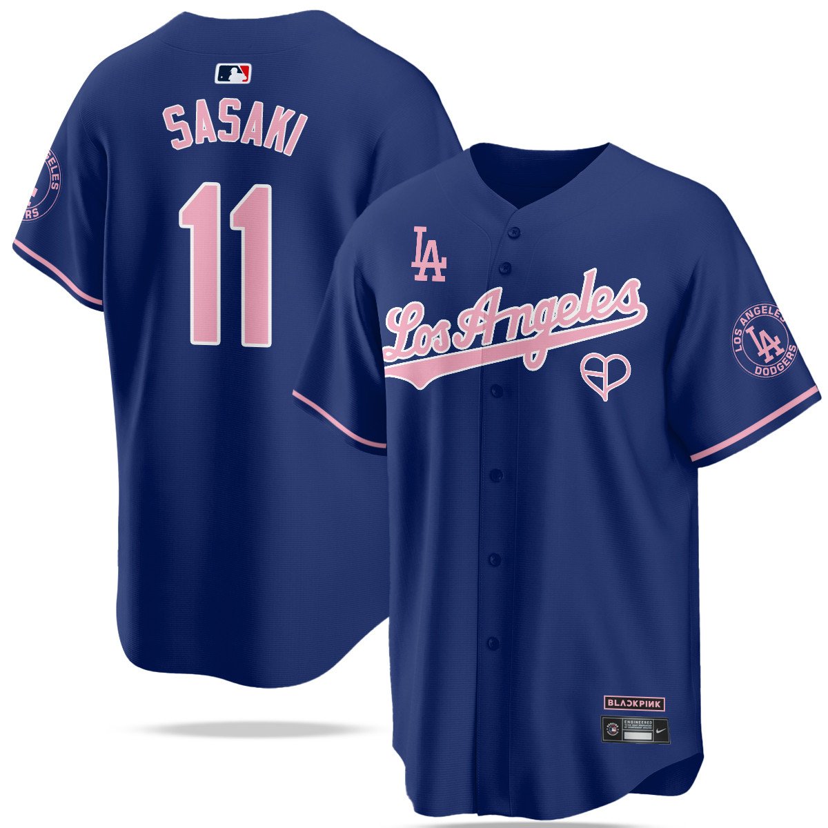 Men's Los Angeles Dodgers BLΛƆKPIИK 2025 Limited Jersey - All Stitched