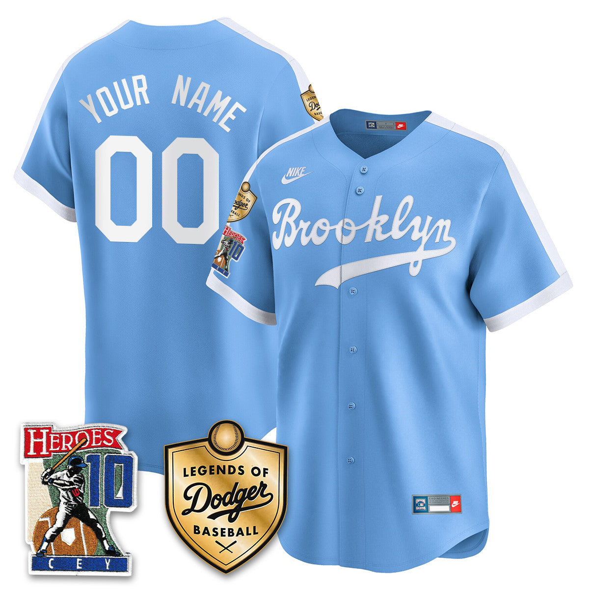 Men's Dodgers Ron Cey "Legends Of Dodgers Baseball" Jersey - All Stitched