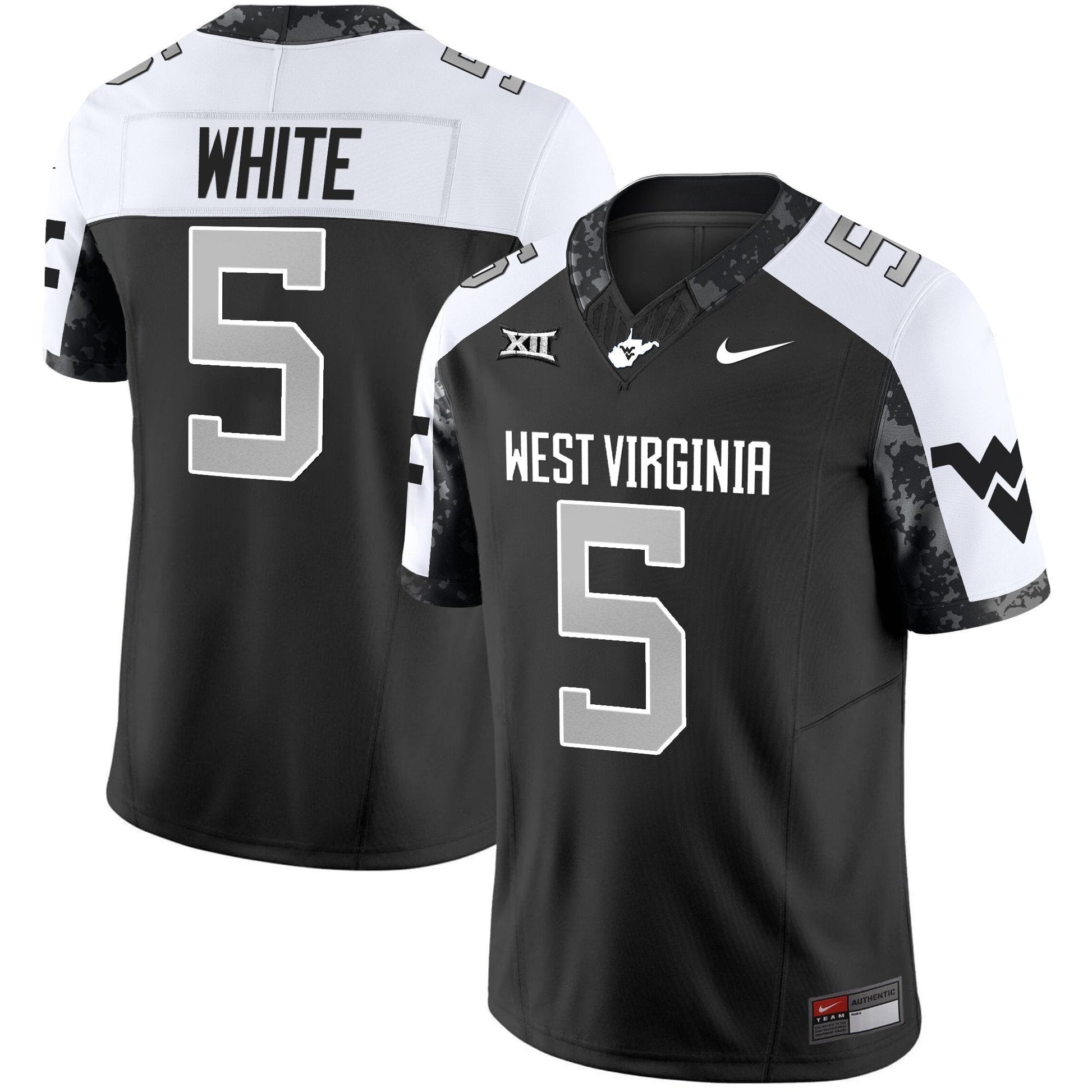 Men's West Virginia Mountaineers 2025 Coal Rush Vapor Limited Jersey - All Stitched