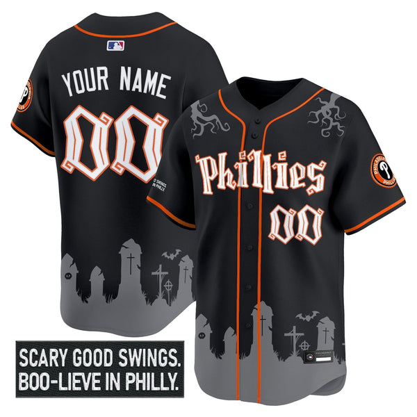 PHI 'Halloween Spooky Edition' Premier Limited Custom Jersey - Stitched