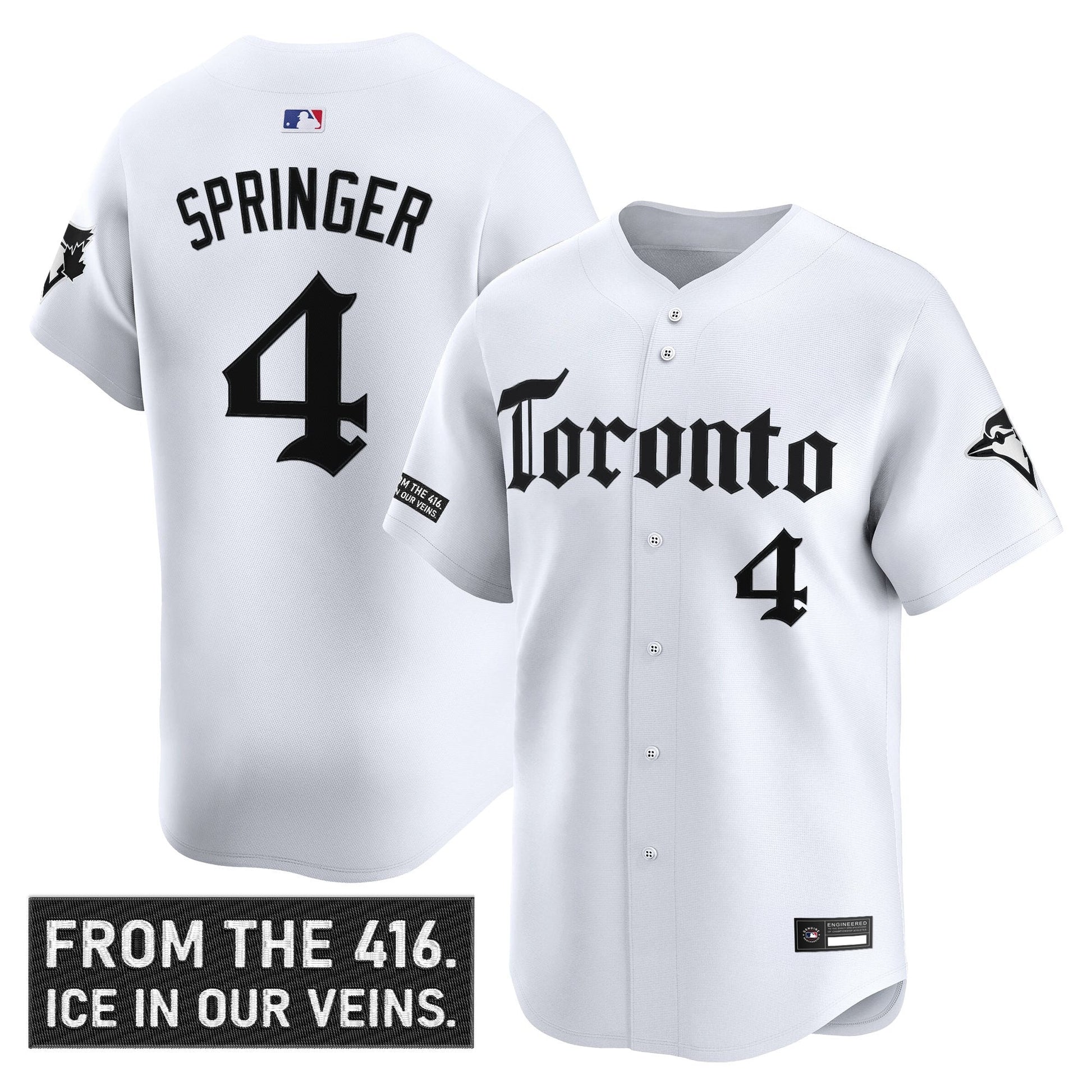 Men's Toronto Blue Jays 'Gothic North Edition' Vapor Premier Limited Jersey - All Stitched