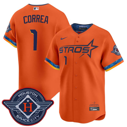 Men's Houston Astros 2025 City Connect Vapor Premier Limited Jersey - All Stitched