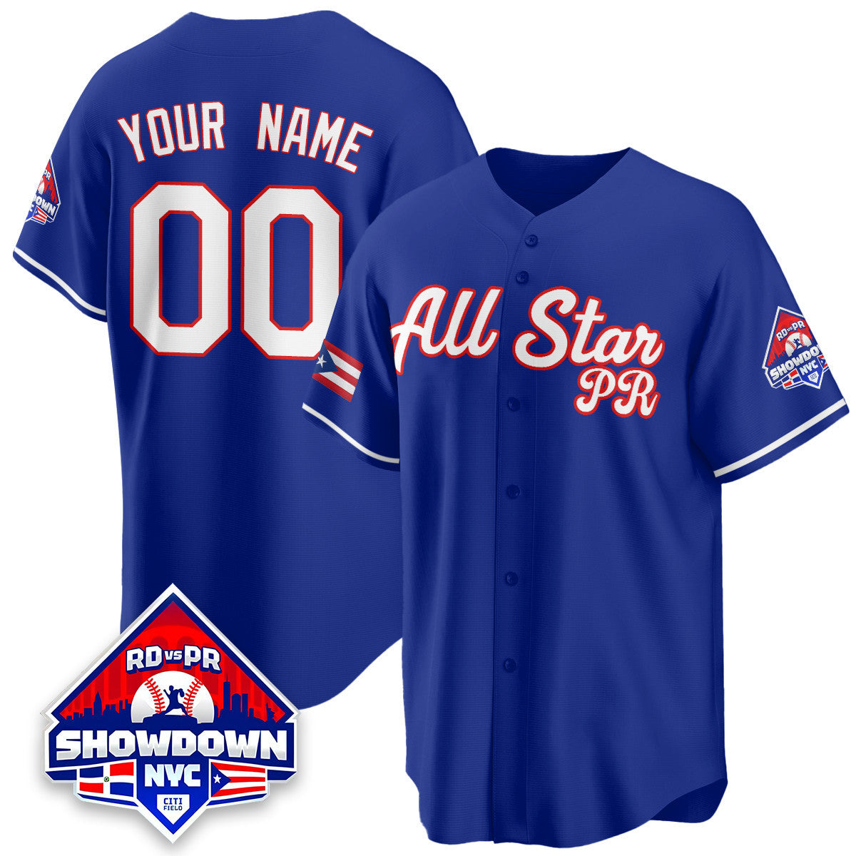 Men's Puerto Rican Baseball All-Star 2025 Jersey - All Stitched