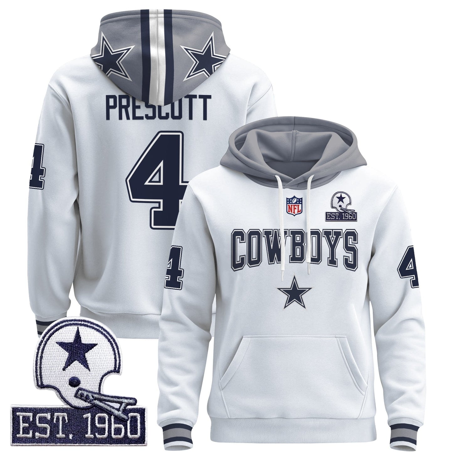Men's Dallas Cowboys 2025 Premium Pullover Hoodie - All Stitched