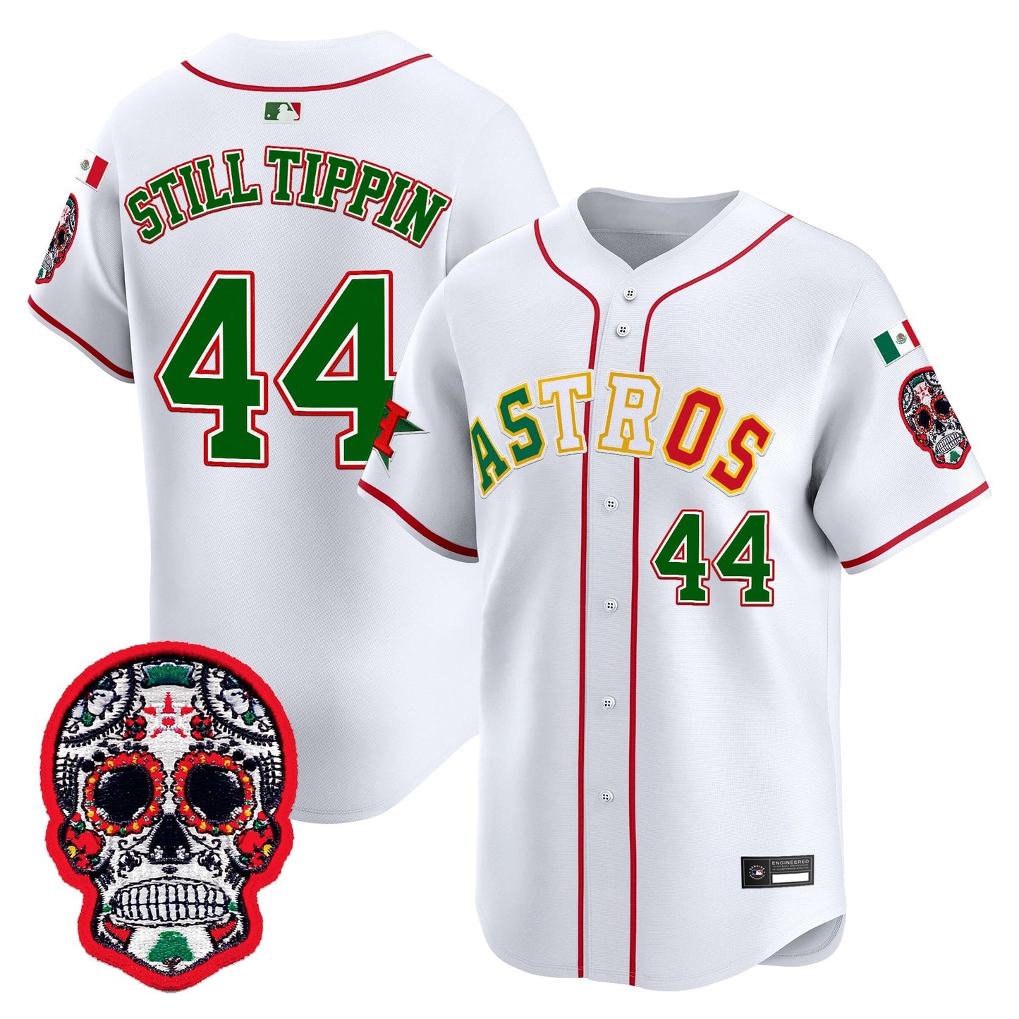 Houston Astros Mexico 2025 'Día de los Muertos Edition' Vapor Premier Limited Jersey - All Stitched