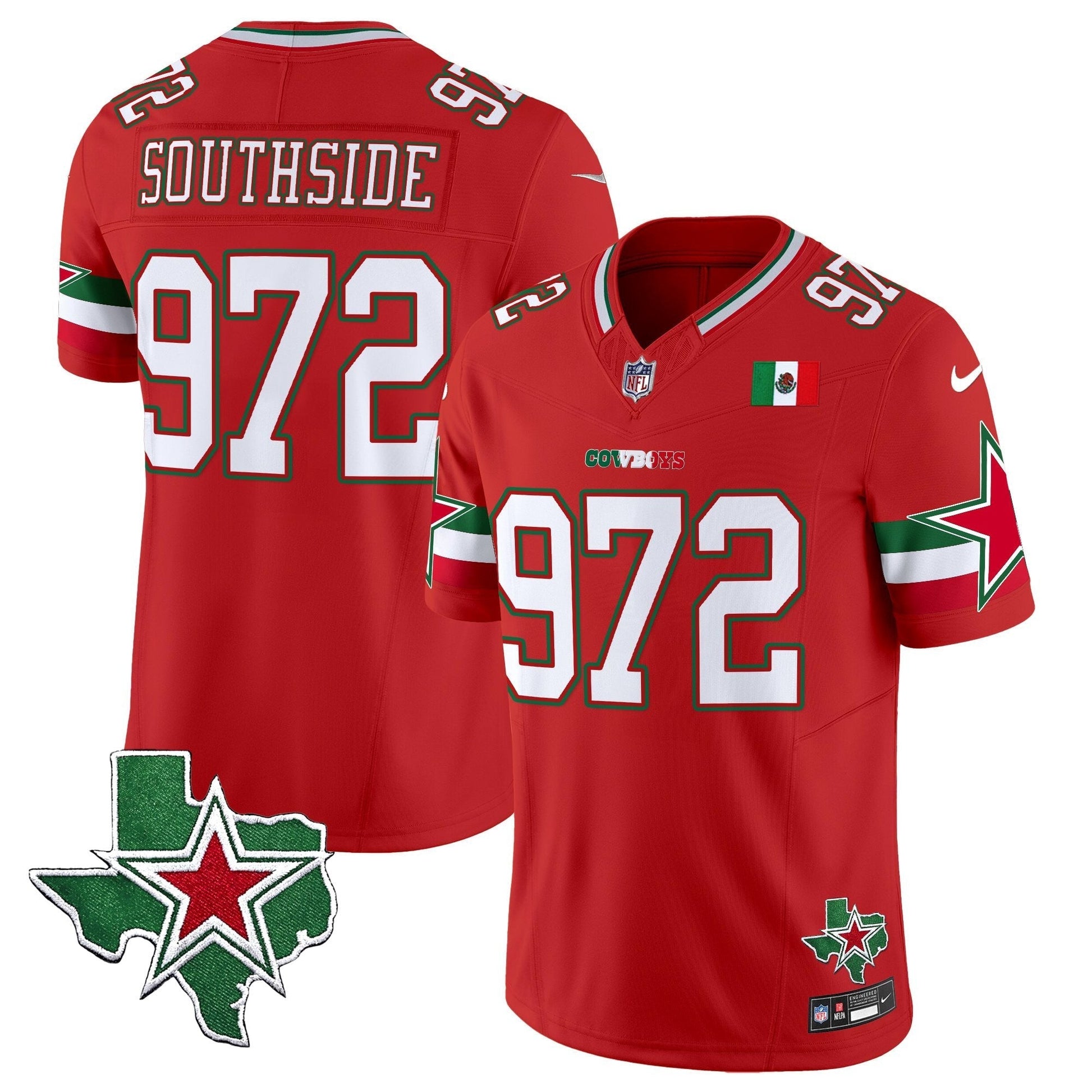 Men's Dallas Cowboys 2025 Mexico Vapor Limited Jersey - All Stitched