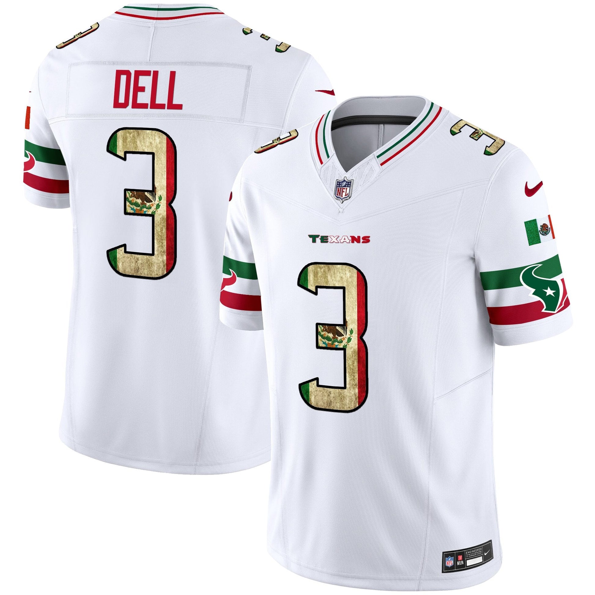 Men's Houston Texans 2025 Mexico Vapor Limited Jersey - All Stitched