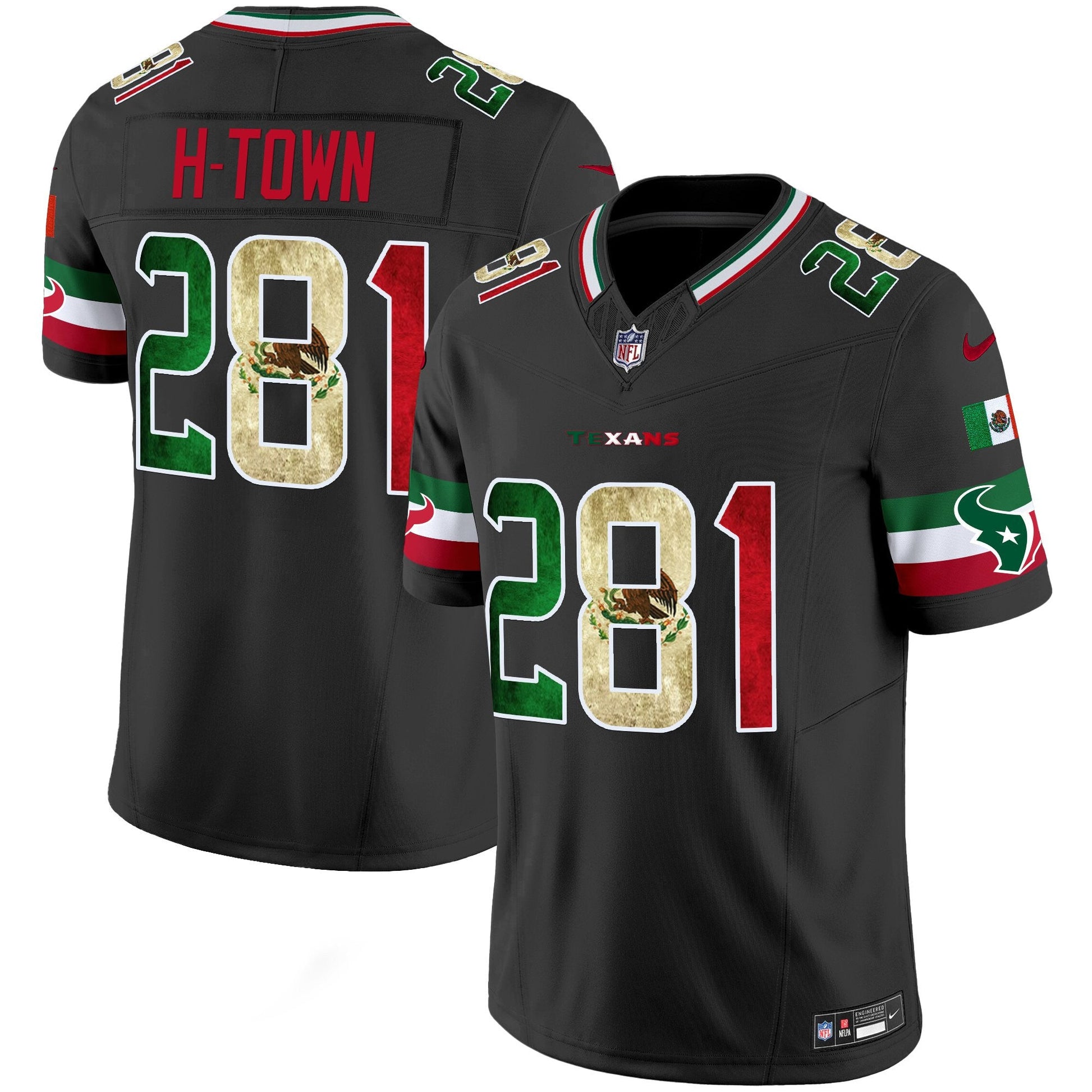 Men's Houston Texans 2025 Mexico Vapor Limited Jersey - All Stitched