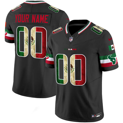 Houston Texans 2025 Mexico Vapor Limited Custom Jersey - All Stitched