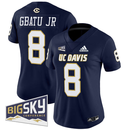 Women's UC Davis Aggies 2025 'Lake Tahoe Patch' Vapor Limited Jersey - All Stitched