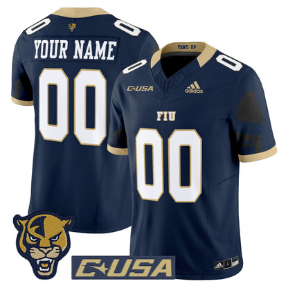 Florida International Panthers 2025 Vapor Limited Custom Jersey - All Stitched