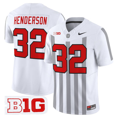 Men's Ohio State Buckeyes Throwback Vapor Limited Jersey - All Stitched