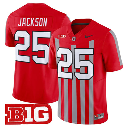 Men's Ohio State Buckeyes Throwback Vapor Limited Jersey - All Stitched