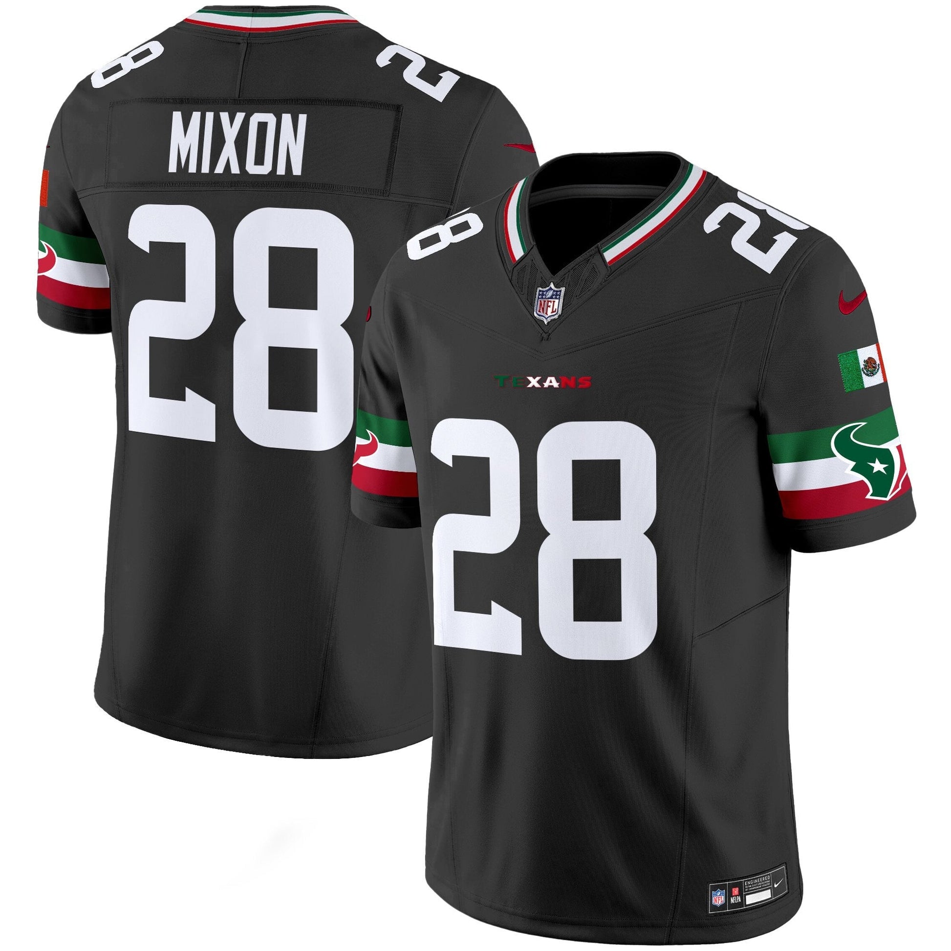 Men's Houston Texans Mexico Vapor Limited Jersey - All Stitched