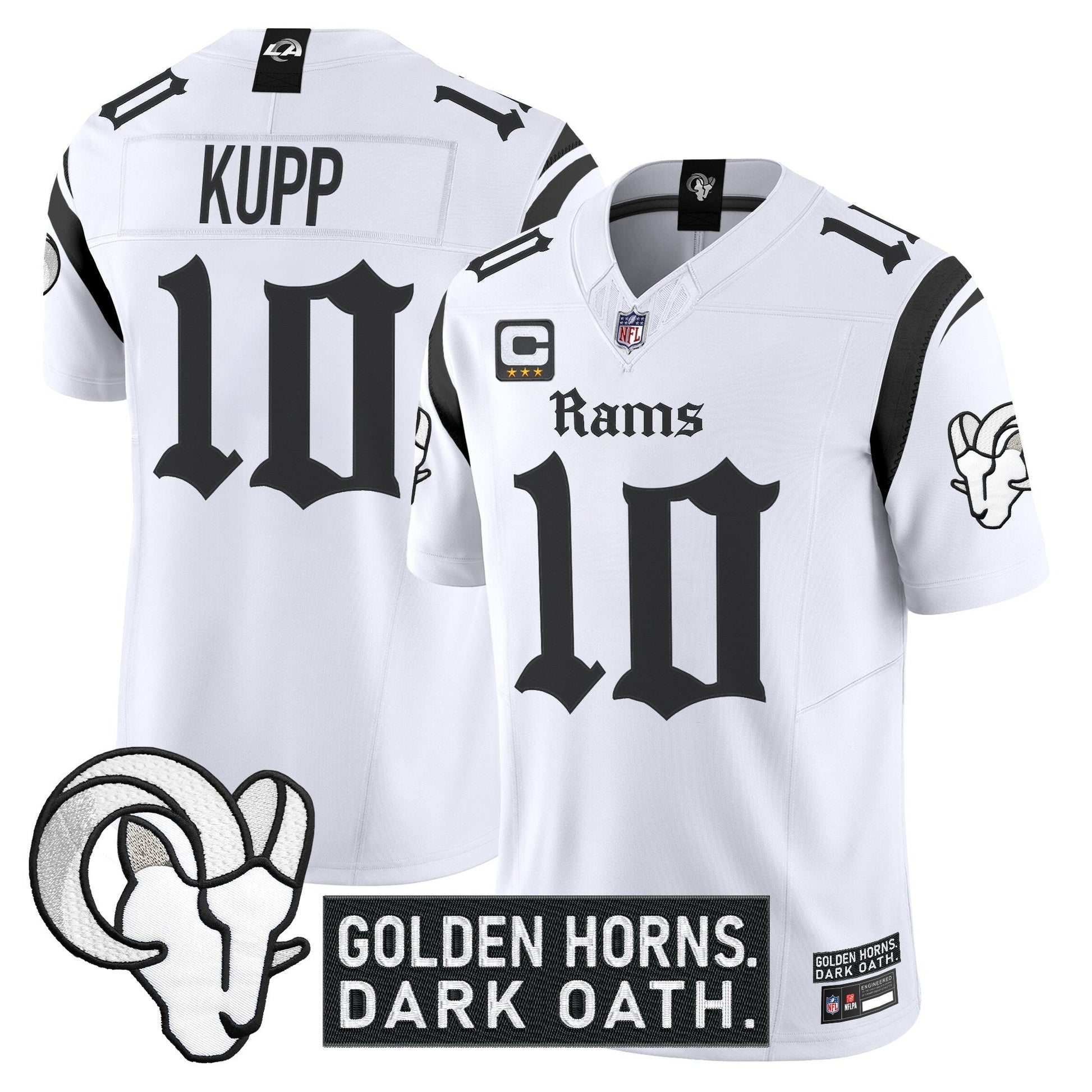 Men's Los Angeles Rams 'Gothic Horns Reforged Edition' Vapor Limited Jersey - All Stitched