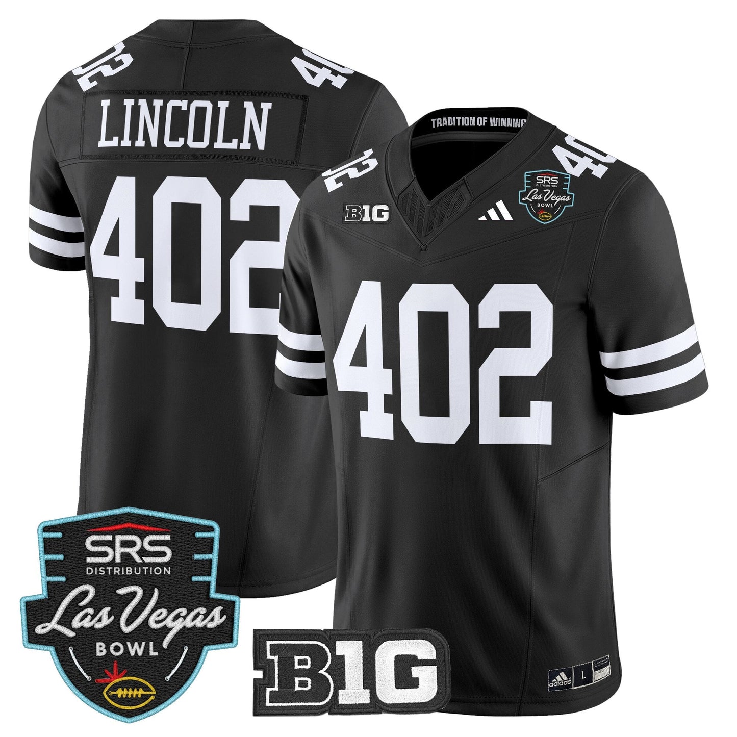 Men's Nebraska Cornhuskers 2025 Las Vegas Bowl Vapor Limited Jersey - All Stitched