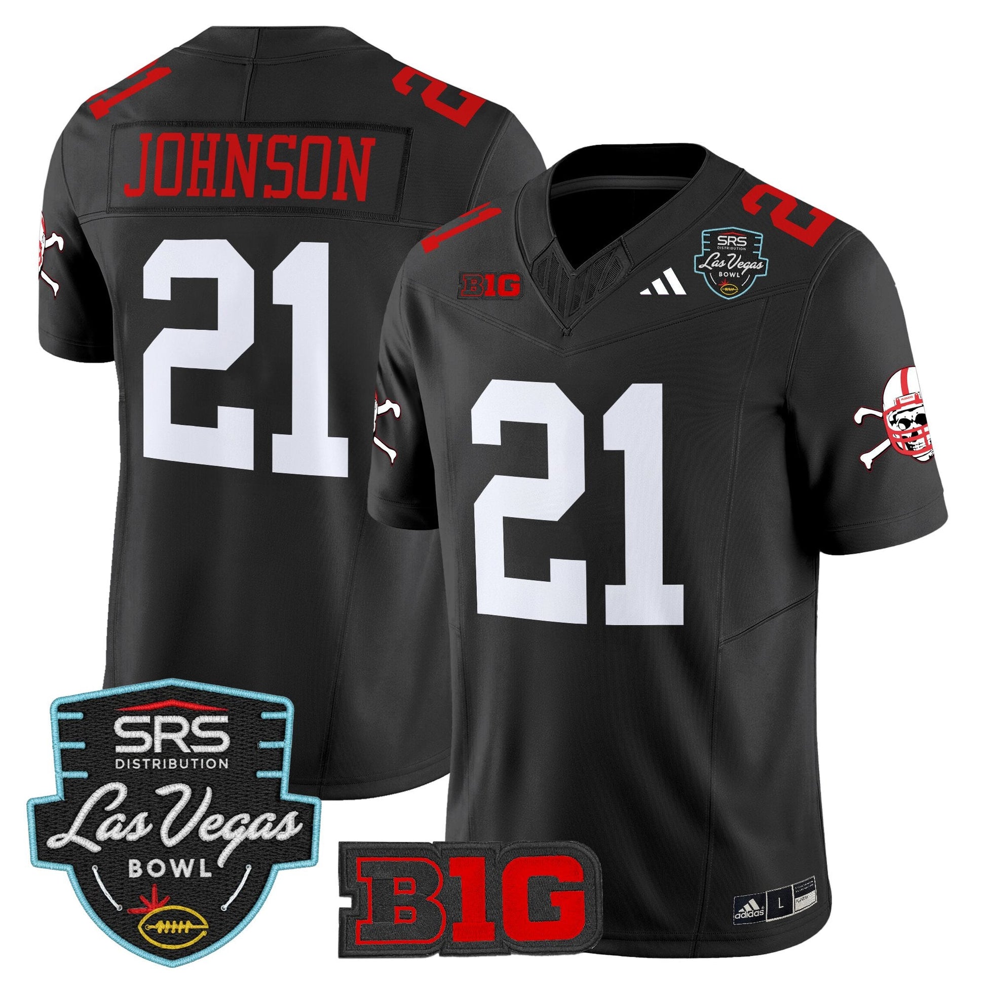 Men's Nebraska Cornhuskers 2025 Las Vegas Bowl Vapor Limited Jersey - All Stitched
