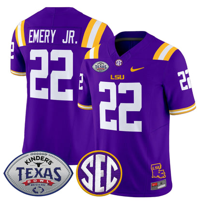 Men's LSU Tigers 2025 Texas Bowl Vapor Limited Jersey - All Stitched