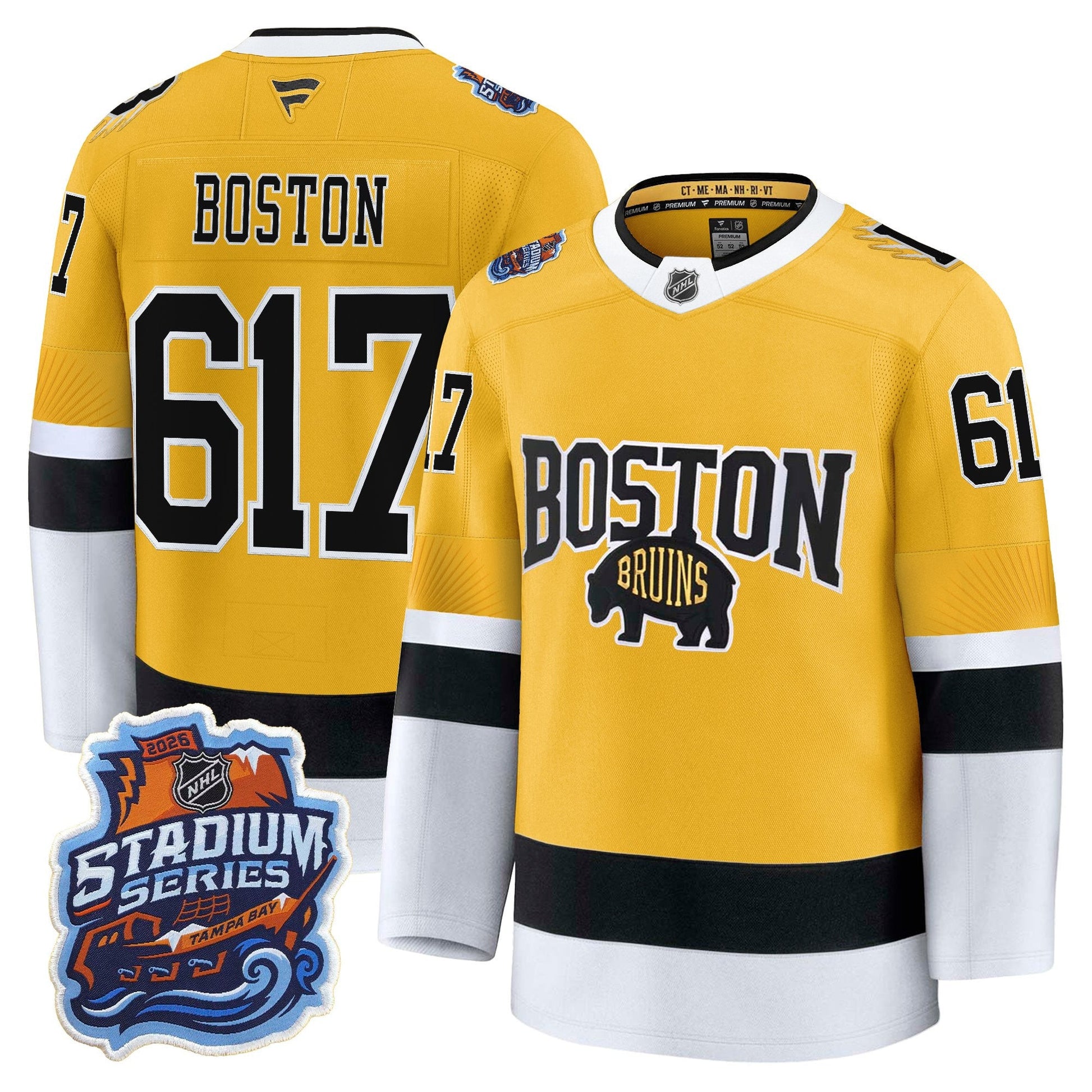 Boston Bruins 2026 Stadium Series Premium Jersey - All Stitched