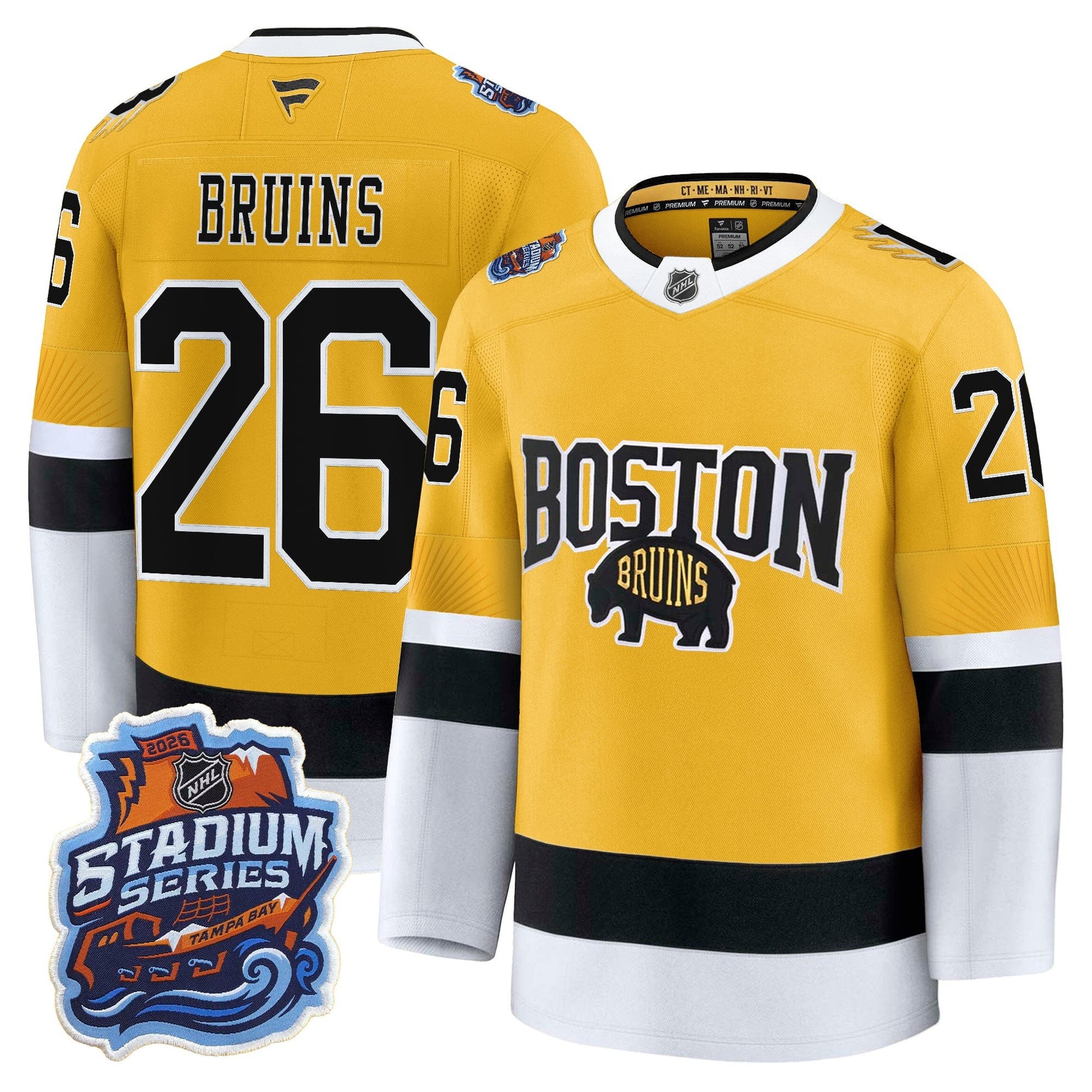 Boston Bruins 2026 Stadium Series Premium Jersey - All Stitched