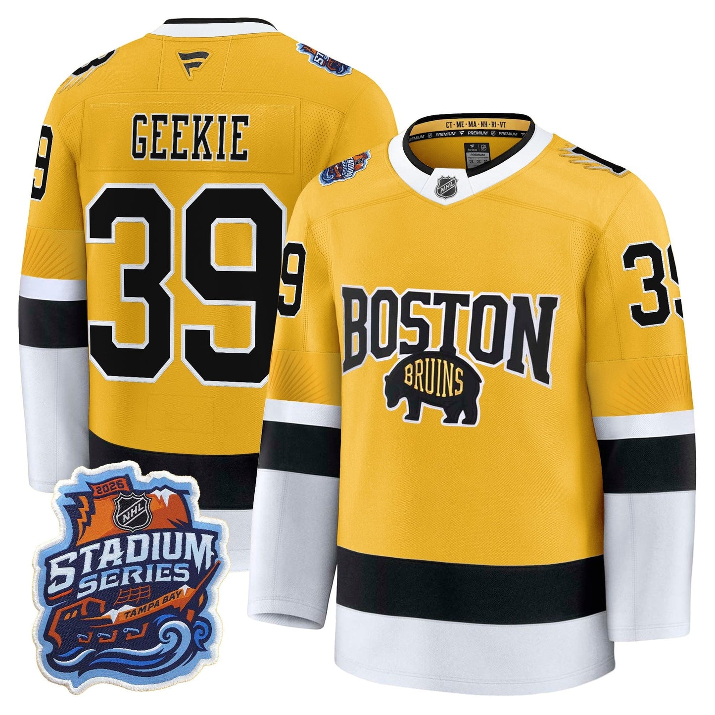 Boston Bruins 2026 Stadium Series Premium Jersey - All Stitched
