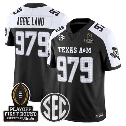 Men's Texas A&M Aggies 2025 Playoff First Round Vapor Limited Jersey - All Stitched