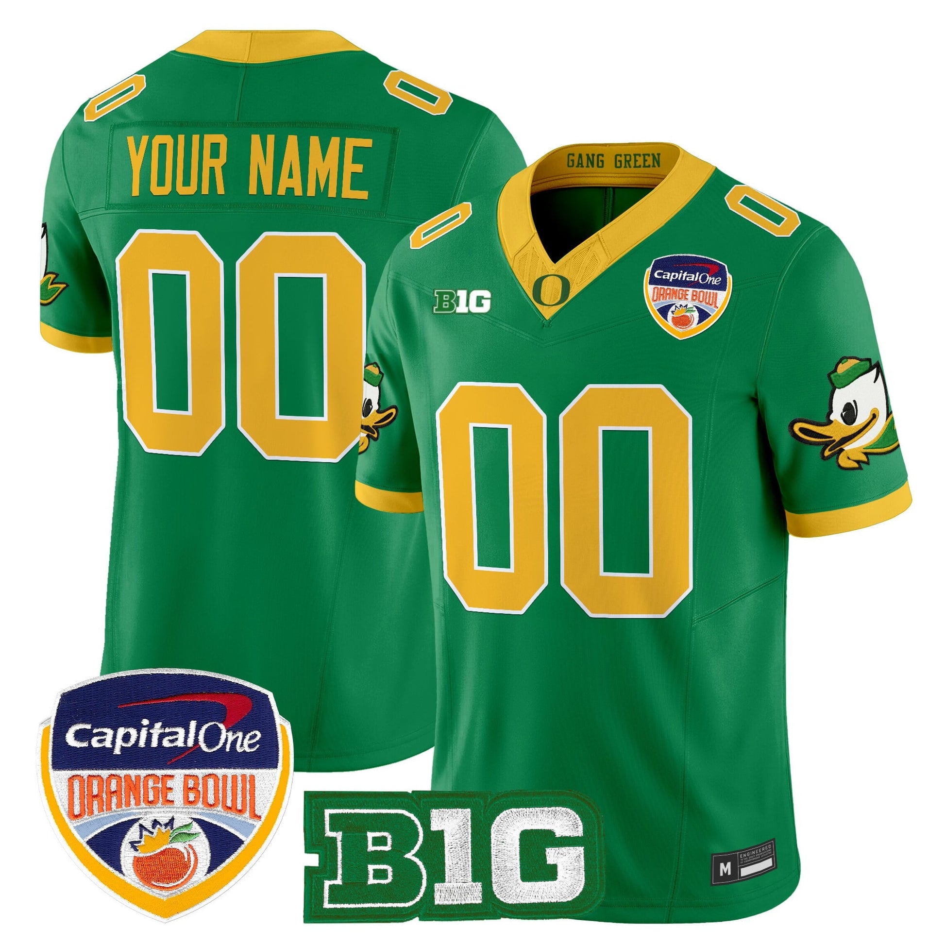 Oregon Ducks 2026 Orange Bowl Vapor Limited Custom Jersey - All Stitched