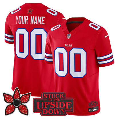 Buffalo Bills 'Stranger Things Edition' Vapor Limited Custom Jersey V2 - All Stitched