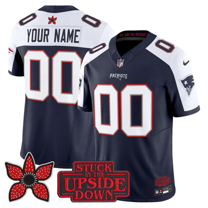New England Patriots 'Stranger Things Edition' Vapor Limited Custom Jersey V2 - All Stitched