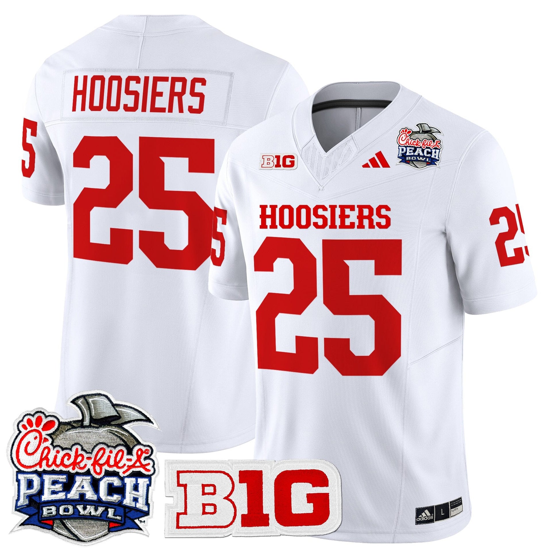 Men's Indiana Hoosiers 2026 Peach Bowl Vapor Limited Jersey - All Stitched