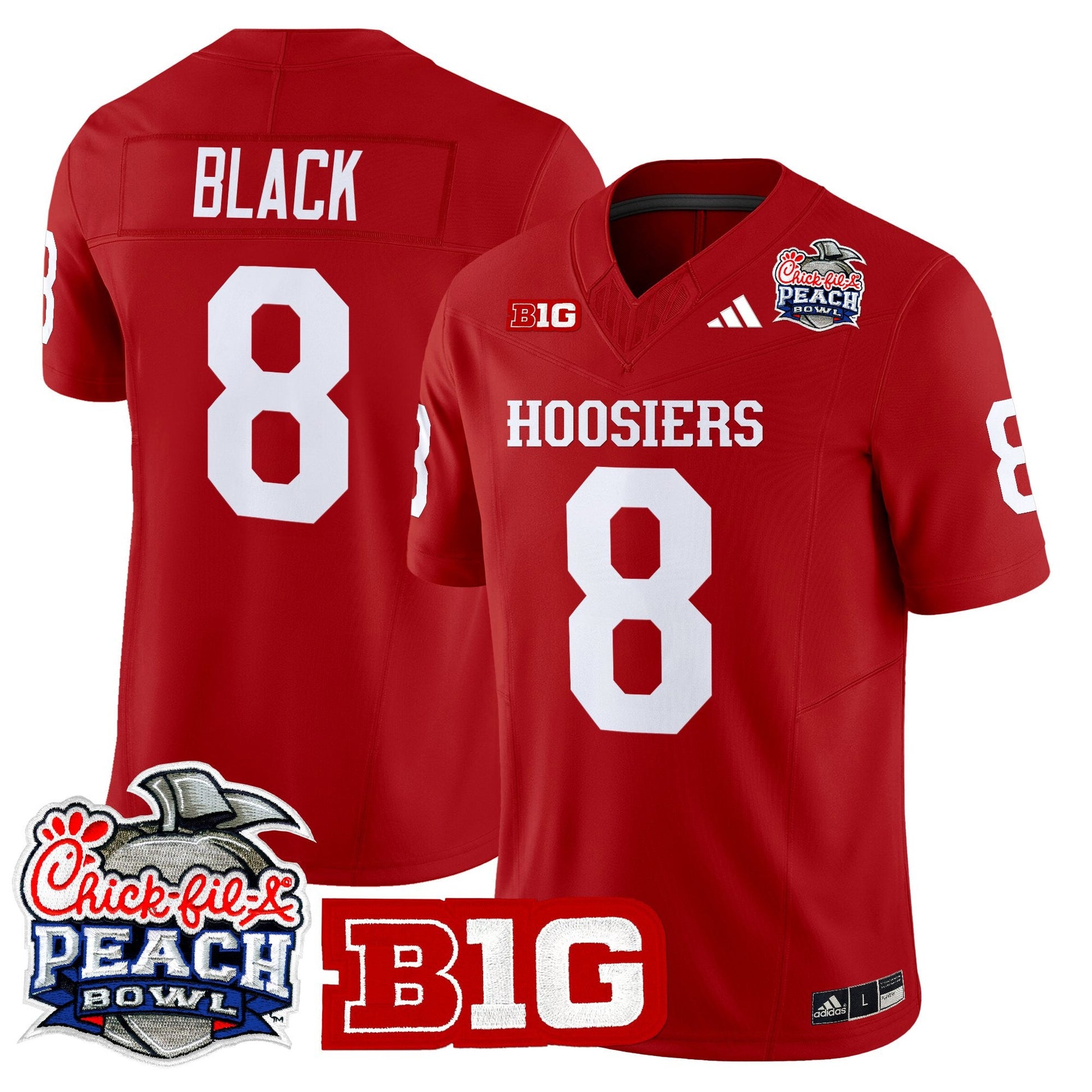 Men's Indiana Hoosiers 2026 Peach Bowl Vapor Limited Jersey - All Stitched