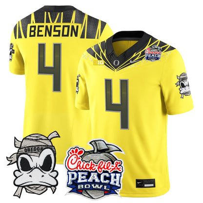 Men's Oregon Ducks "Mummy Duck" Vapor Limited Jersey - 2026 Peach Bowl Patch - All Stitched