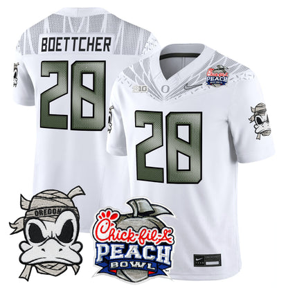 Men's Oregon Ducks "Mummy Duck" Vapor Limited Jersey - 2026 Peach Bowl Patch - All Stitched