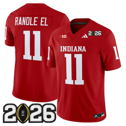 Men's Indiana Hoosiers 2026 CFP Final Patch Vapor Limited Jersey V2 - All Stitched