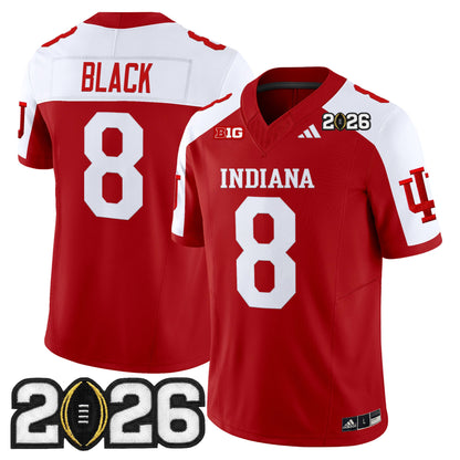 Men's Indiana Hoosiers 2026 CFP Final Patch Vapor Limited Jersey V2 - All Stitched