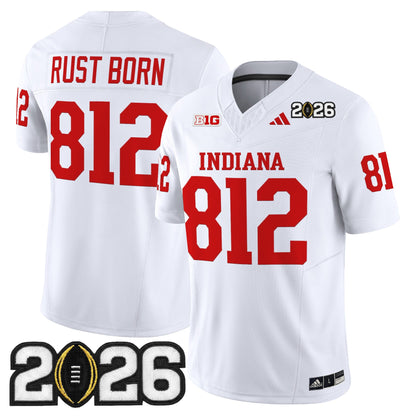 Men's Indiana Hoosiers 2026 CFP Final Patch Vapor Limited Jersey V2 - All Stitched