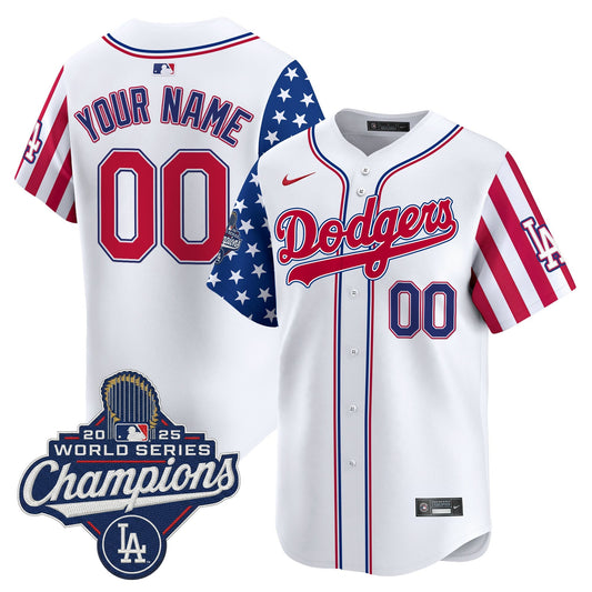 Los Angeles Dodgers "America250 Edition" Vapor Premier Limited Custom Jersey - All Stitched