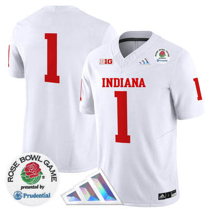 Men's Indiana Hoosiers 2025 Rose Bowl Vapor Limited Jersey V2 - All Stitched